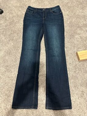 Maurices Dark Indigo Wide Leg Jeans